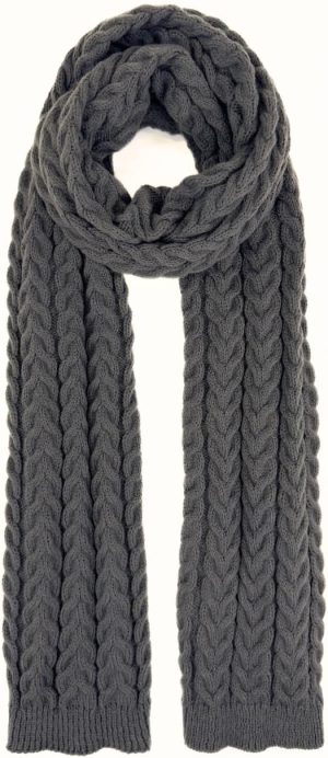 Basic Knitted Scarf Large Neck for Women or Men Knit Winter