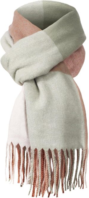 Scarf for Women - Scarves for Women Winter Warm Knit Large Plaid, Cashmere Womens Scarf