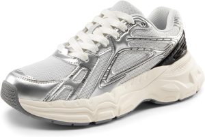 Women Platform Chunky  Fashion Sneakers Walking Lace-Up Comfortable -Style Sneakers Workout Sport Work Casual Tennis Shoes