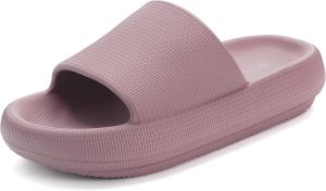 Pillow Slippers for Women and Men | House Slides Shower Sandals | Cushioned Thick Sole